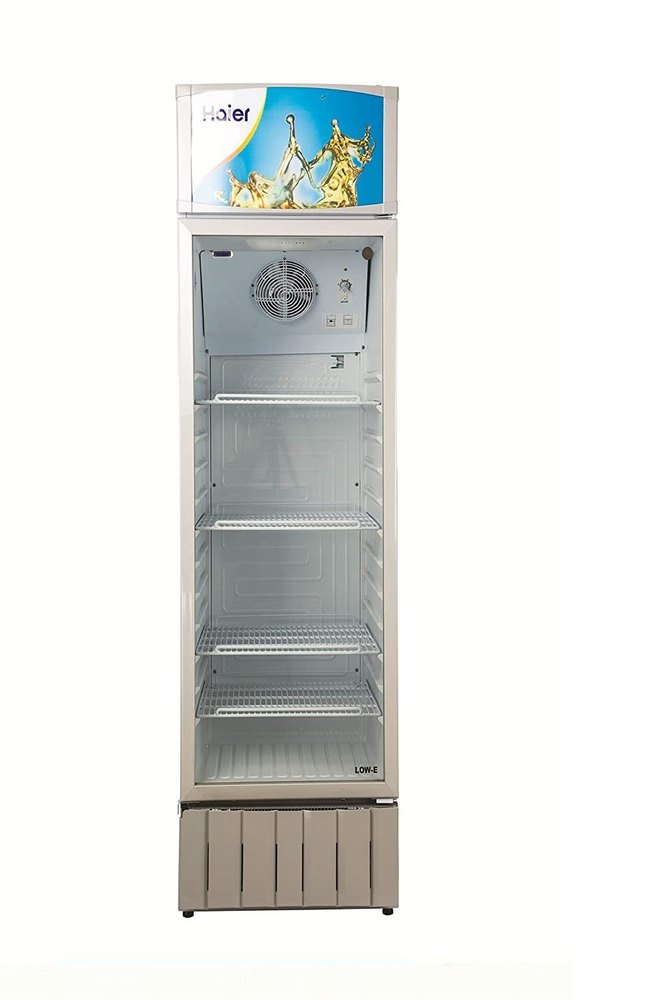 Haier HVC412GHC Single Door Visi Cooler, 412 Ltr, White