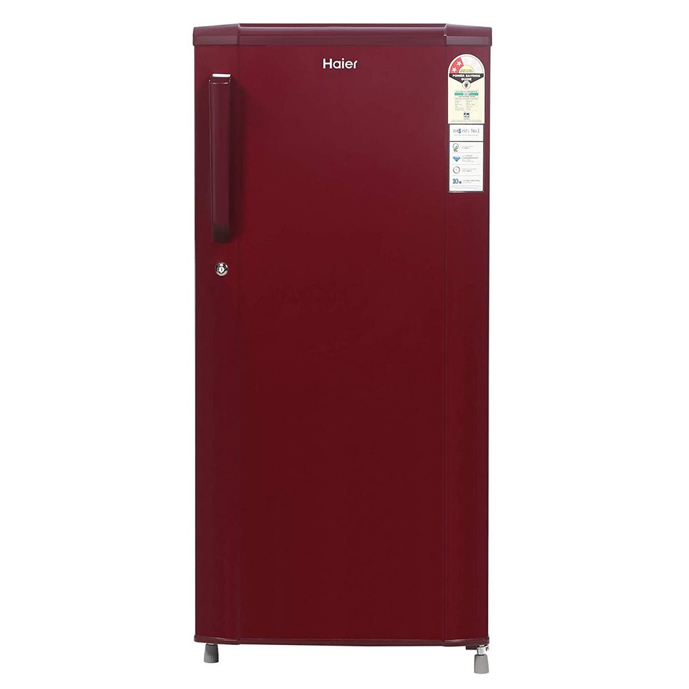 3 Star Red Haier Fridge, Model Name/Number: Hrd 1953 Crf, Capacity: 195 L