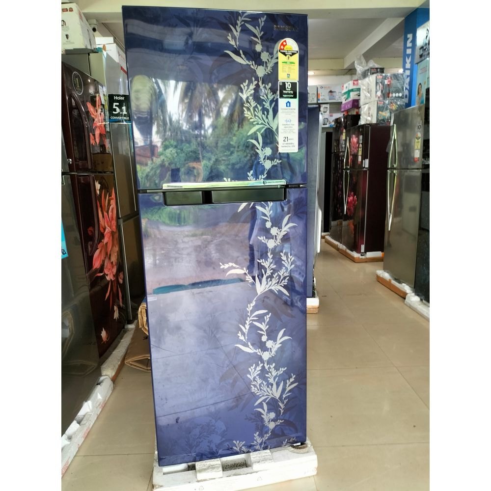 Blue Samsung 5 Star Refrigerator, Double Door, Capacity: 200-300 L