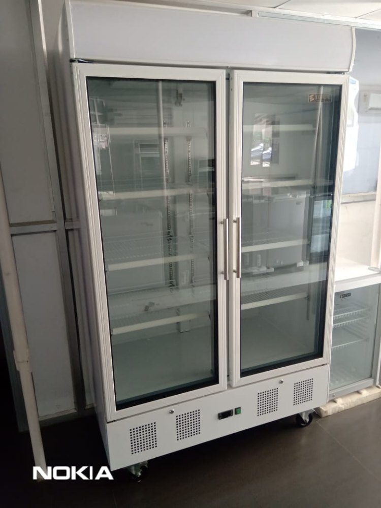 Elanpro White Double Door Visi Cooler, Number Of Doors: 2, Storage Capacity: 1100 Litres