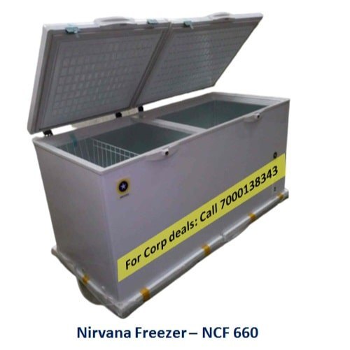 Nirvana Hardtop Deep Freezer NCF450, Capacity: 450 L, Refrigerant Used: R134a