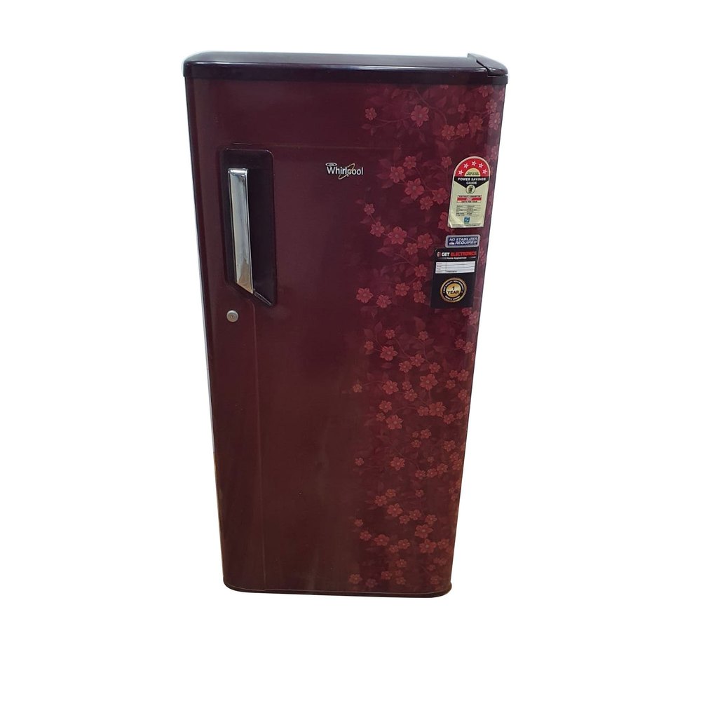 Maroon Whirlpool Icemagic Powercool Refrigerator, Single Door