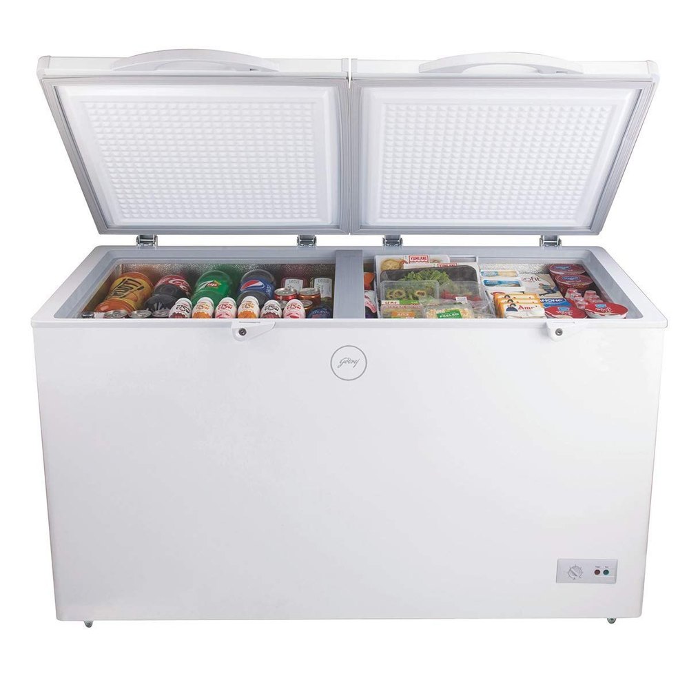 Capacity: 290 Litre GCHFC300R2D Godrej Double Door Deep Freezer, 832 X 1329 X 575