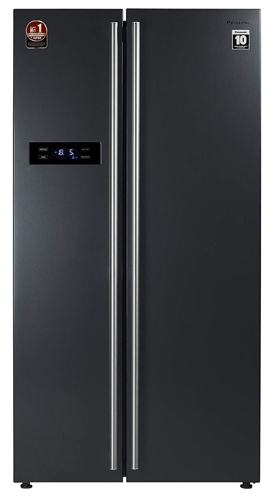 5 Star Dark Steel Grey Panasonic 584 L Side By Side Refrigerator, Model Name/Number: NR-BS60VKX1