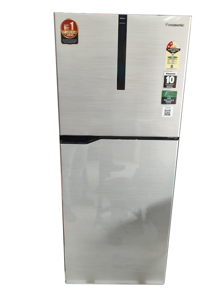 Shining Silver Panasonic NR-FBG27VSS3 Double Door Refrigerator