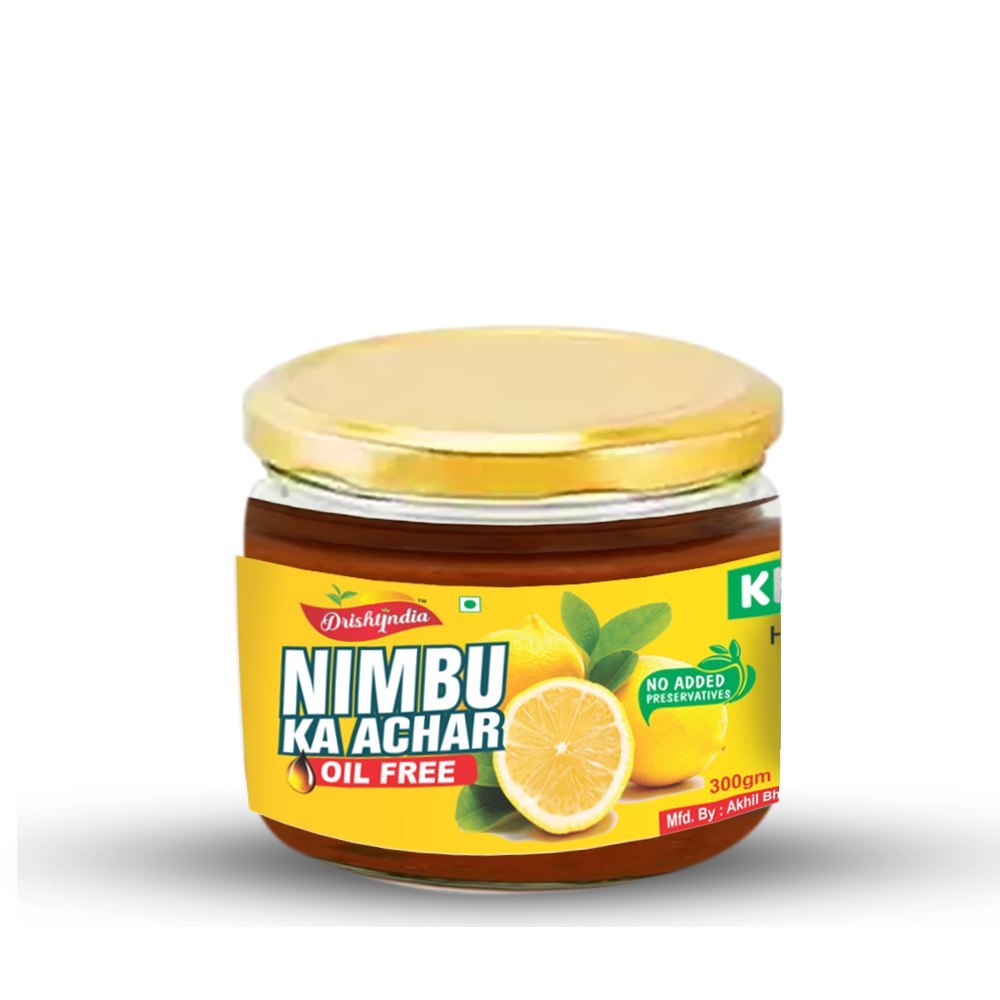 Drishti India Lemon Nimbu Pickle, Packaging Type: Box, Packaging Size: 10x10x10 img