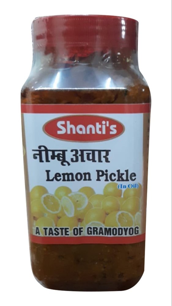 Shanti\'\'s Lemon Pickle (Khadi India), Packaging Type: Jar, Packaging Size: 500gm img