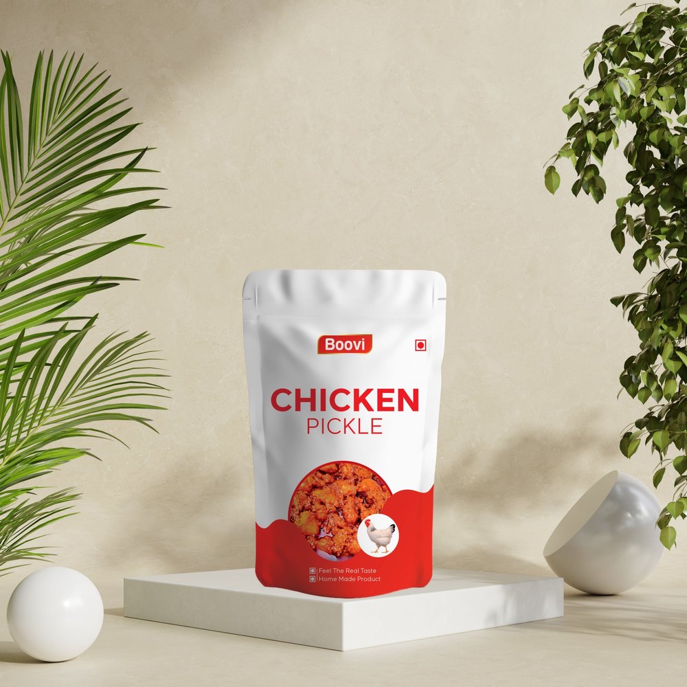 Boovi Foods Spicy Chicken Pickle, Packaging Type: Cartons, Packaging Size: 250 Grams