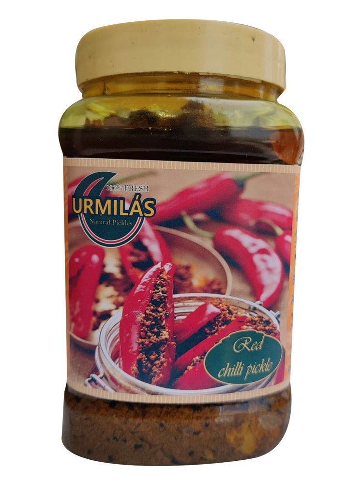 Mix Masala Spicy 1kg Natural Stuffed Red Chilli Pickle, Packaging Type: Jar img