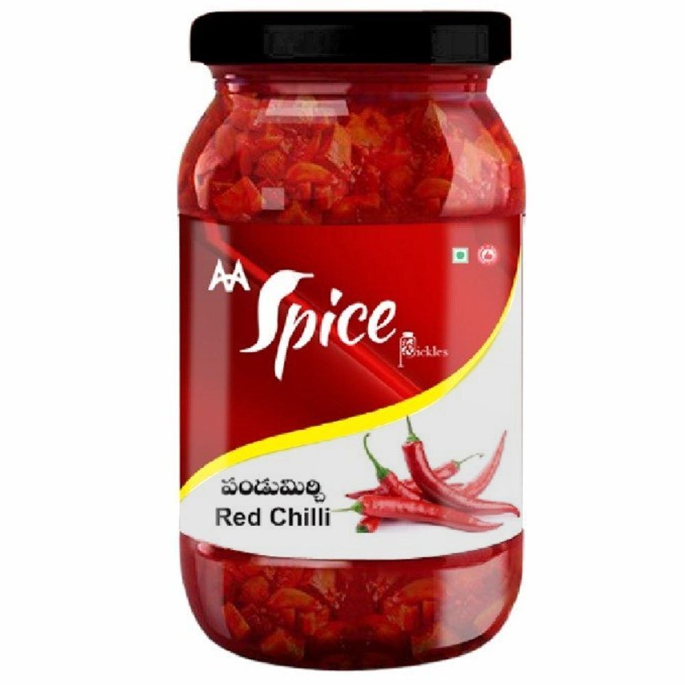 MAA Spice Red Chili Pickle, Packaging Type: Jar, Packaging Size: 300 G img