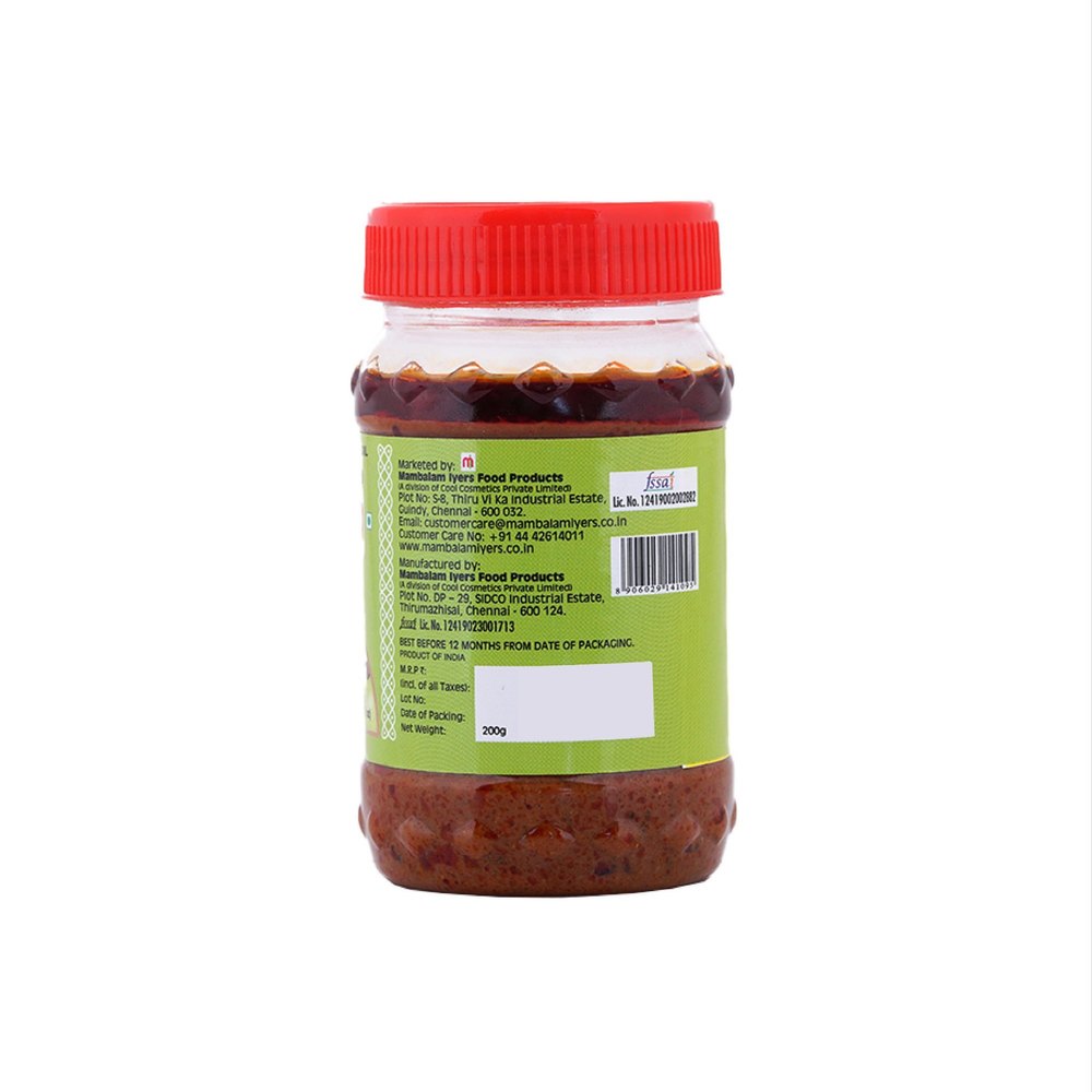 Mambalam Iyer Mixed Vegetable Amla Pickle 200gm, Packaging Type: Box