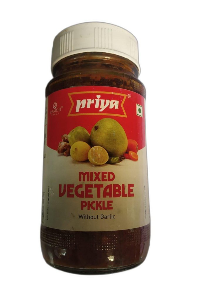 Spicy Priya Mixed Vegetable Pickle, Packaging Size: 300 G, Packaging Type: Jar