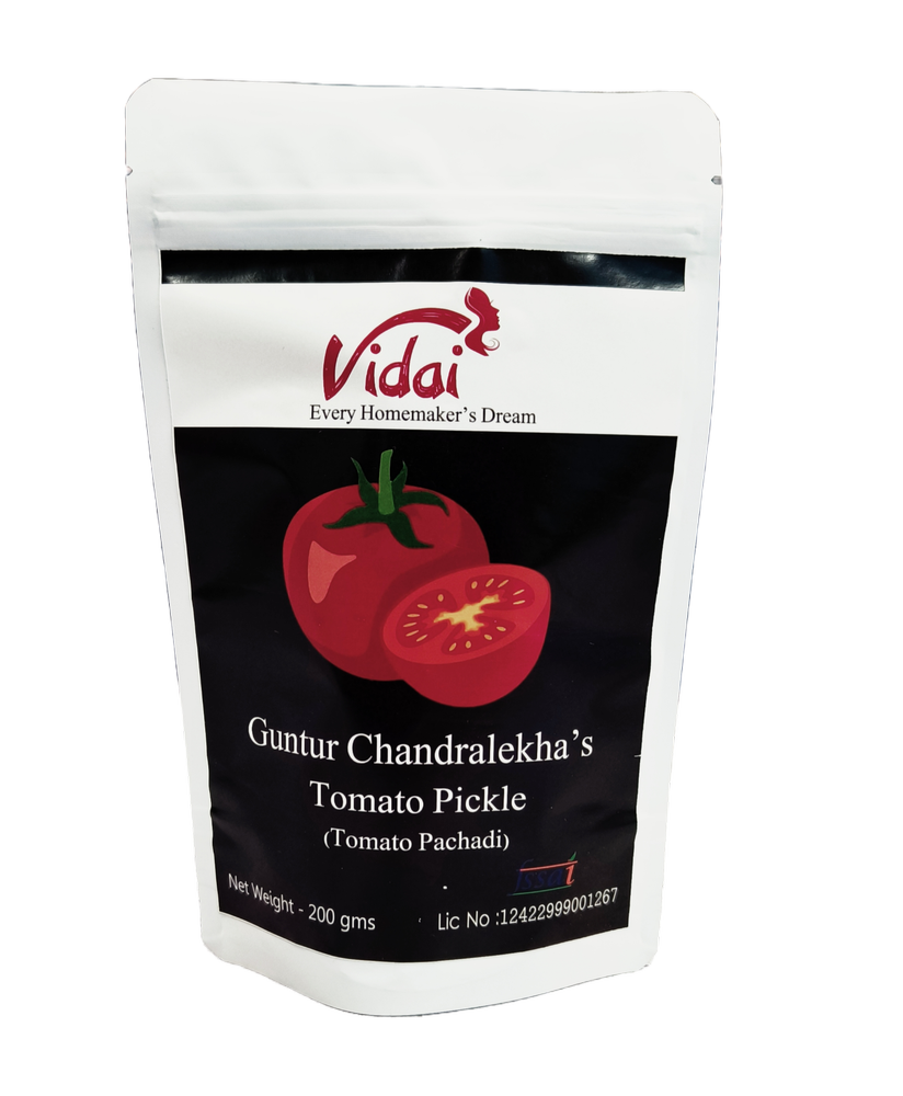 Spicy Vidai Guntur Chandralekha\'s Tomato Pickle