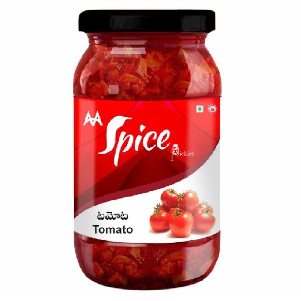 Tomato/Spices/Vinegar MAA Spice Tomato Pickle, Packaging Type: Jar, Packaging Size: 300g img