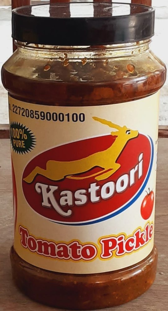 Spicy 500 gram Kastoori Tomato Pickle, Packaging Type: Jar img