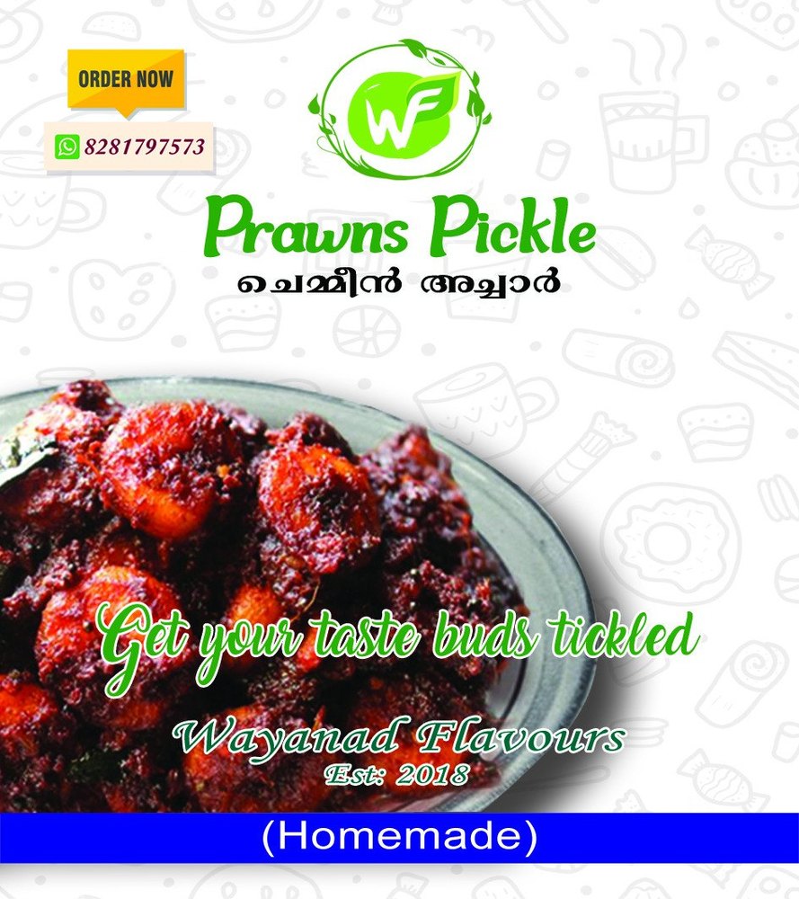 Wayanad Flavours Spicy Prawns Pickle, Packaging Type: Bag, Packaging Size: 250gm