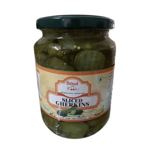 Soul Foodz Spicy 680g Sliced Gherkins, Packaging Type: Jar, Packaging Size: 680 Gm img