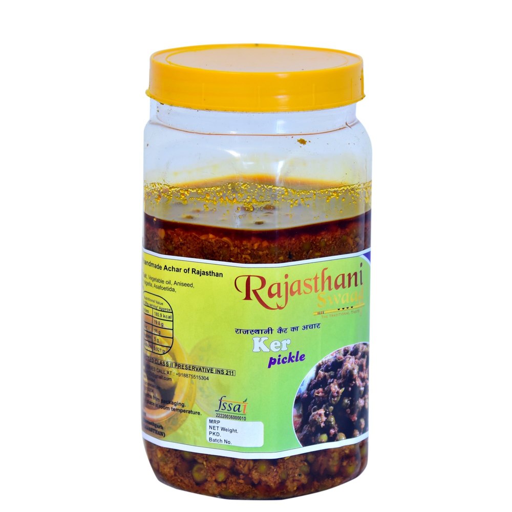 Spicy Rajasthani Swaad Ker Pickle, Packaging Type: Plastic Jar, Packaging Size: 800g