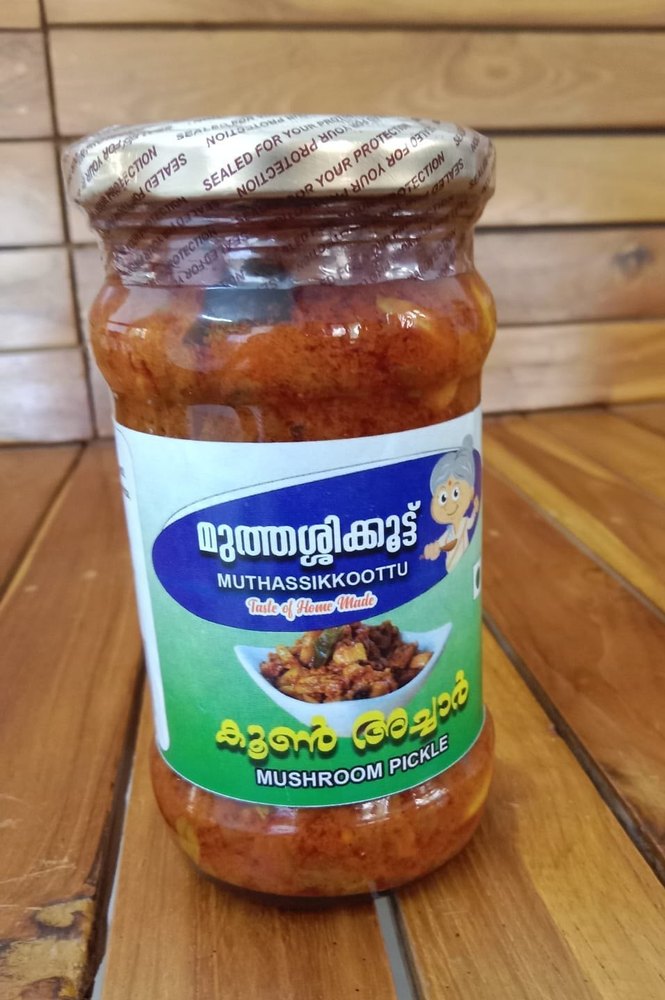 Muthassikkoottu 300gm Spicy Mushroom Pickle, Packaging Type: Jar