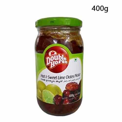 Double Horse Spicy Hot And Sweet Lime Dates Pickle, Packaging Type: Jar