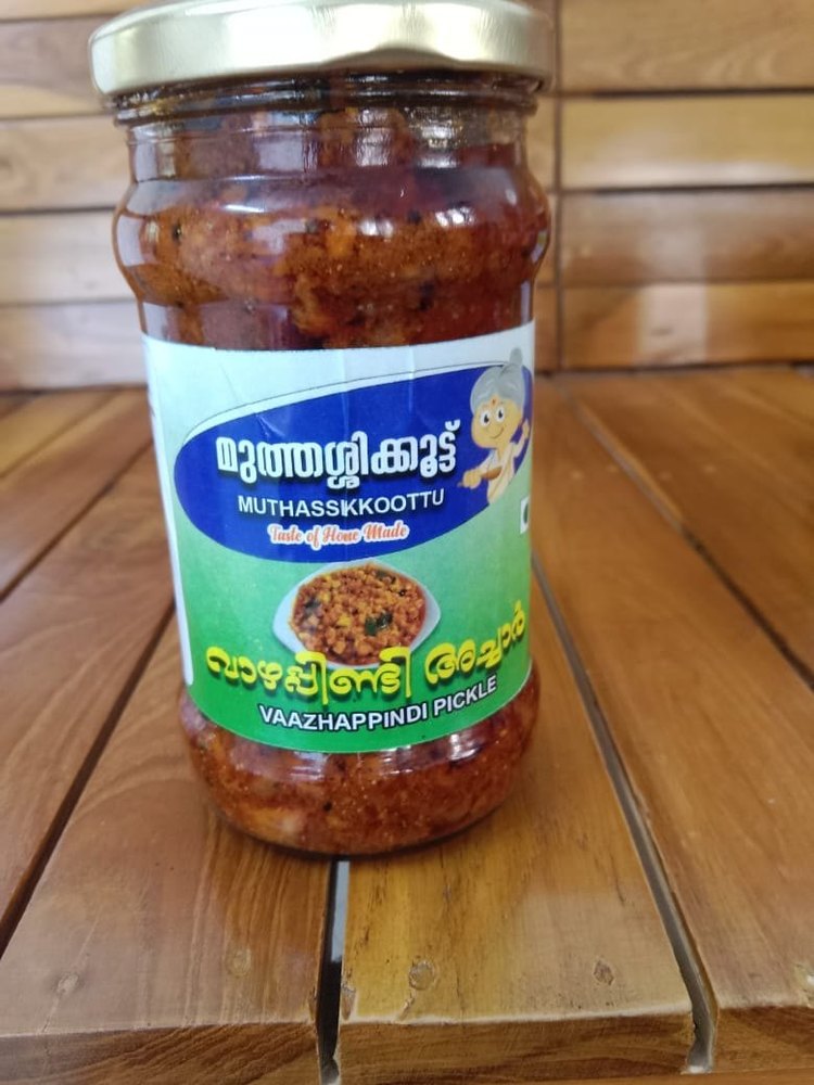 Muthassikkoottu Spicy 300gm Banana Stem Pickle, Packaging Type: Jar img