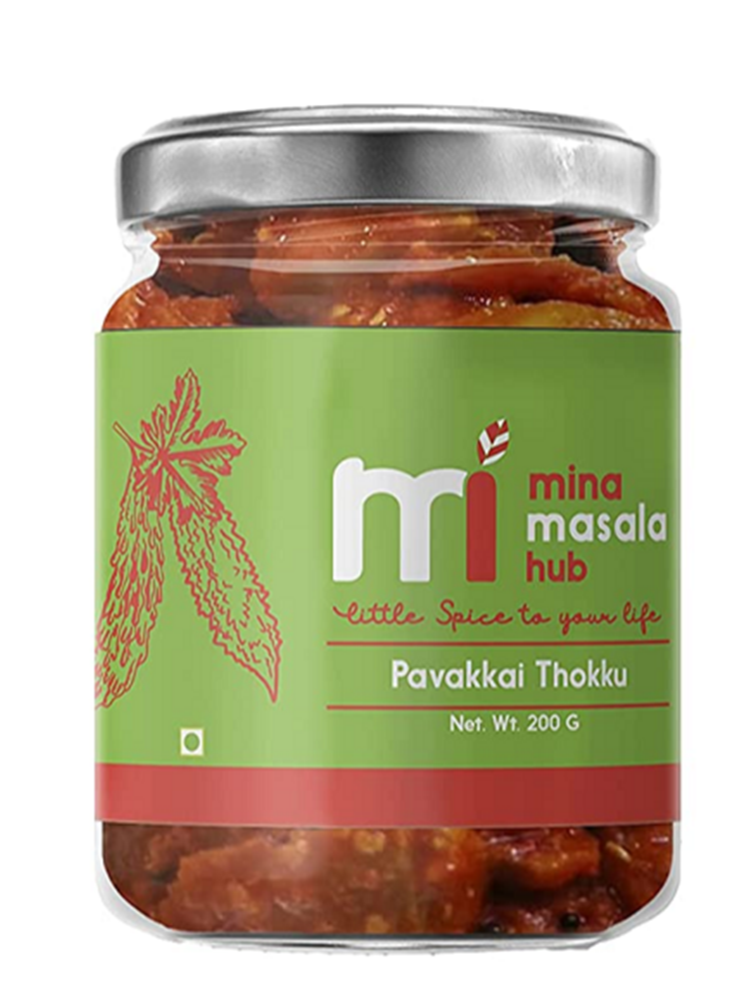 Spicy Mina Bitter Gourd Grated Pickle, Packaging Type: Jar