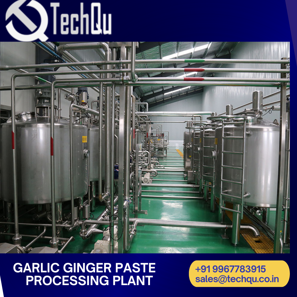 For Industrial Automatic Garlic Ginger Paste Processing Plant, 100 Kgbp To 10000 Kgbp