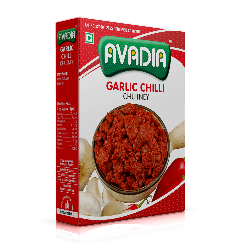 Avadia Garlic Chilli Chutney, Packaging Type: Box img