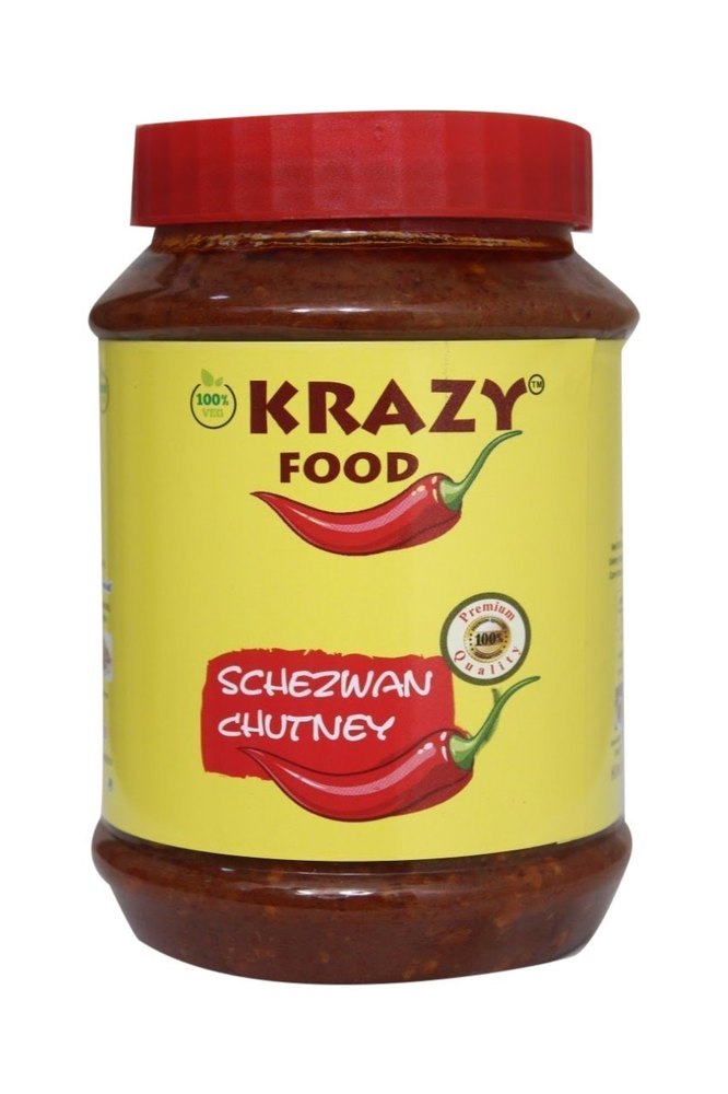 Bottle 250g Krazy Food Schezwan Chutney, Chilly