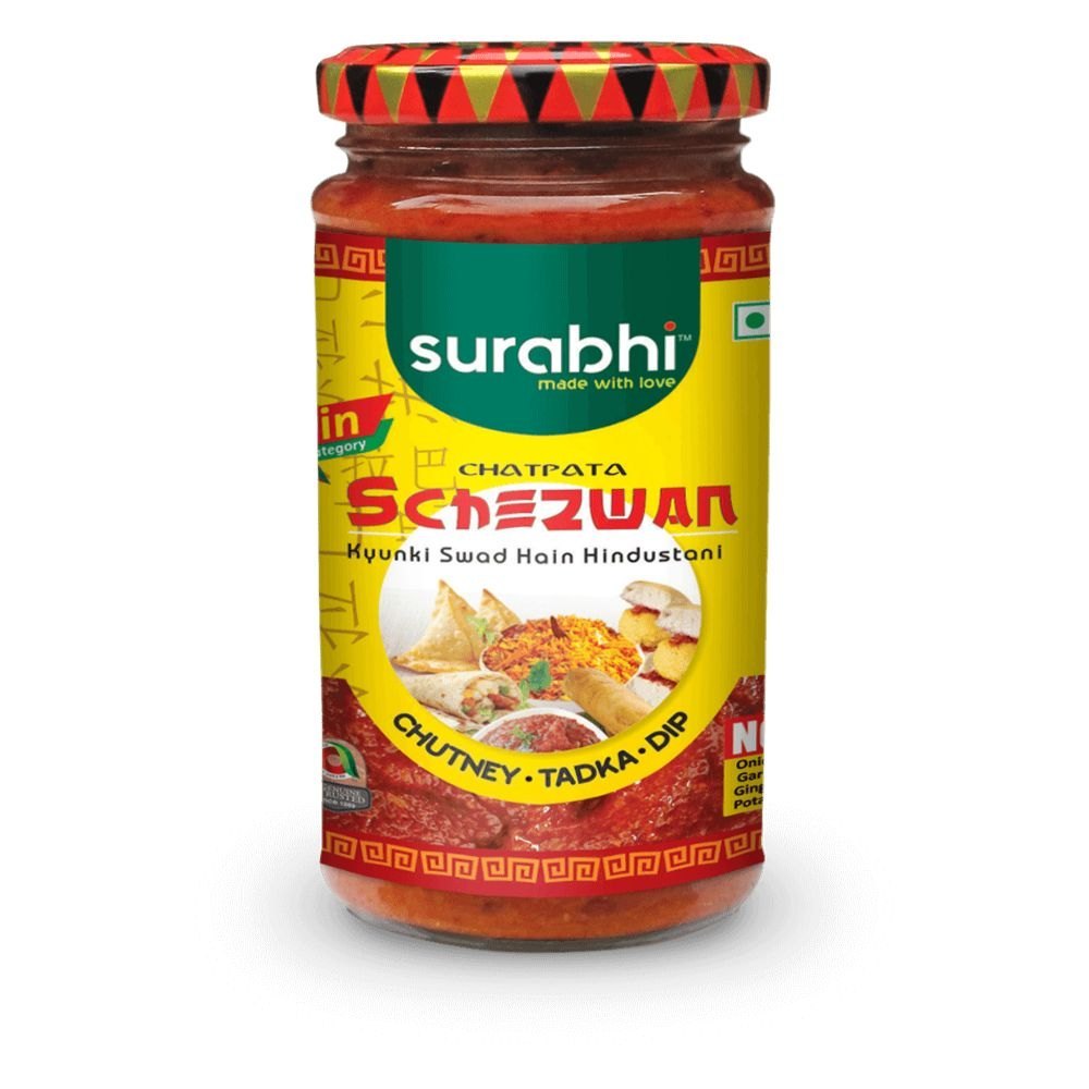 Surabhi Jar 250g Chatpata Schezwan, Chilli, 8 G img