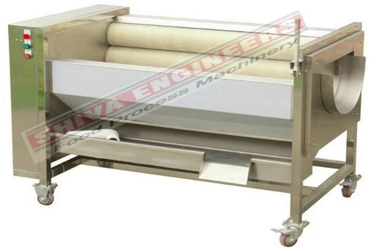 Ginger Washing & Peeling Machine, Capacity: 0.5 M Ton/Hr To 2 M Ton/Hr