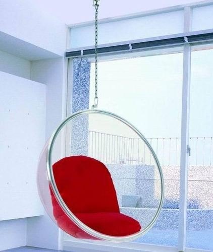 Modern Acrylic Bubble Indoor Swing Chair for Indoor / Outdoor