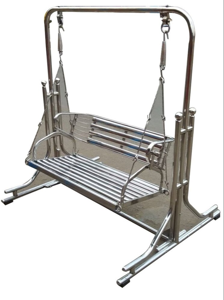 Modern 304 Stainless Steel Double Seater Swing