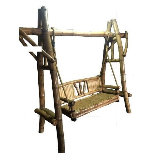 Brown Cane Bamboo Swing Chair