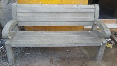 Concrete Benches, 3 Seater, With Backrest