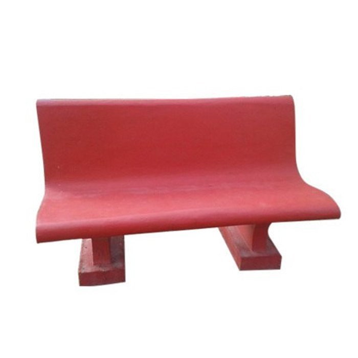 RCC Precast Concrete Bench, For Outdoor, With Back