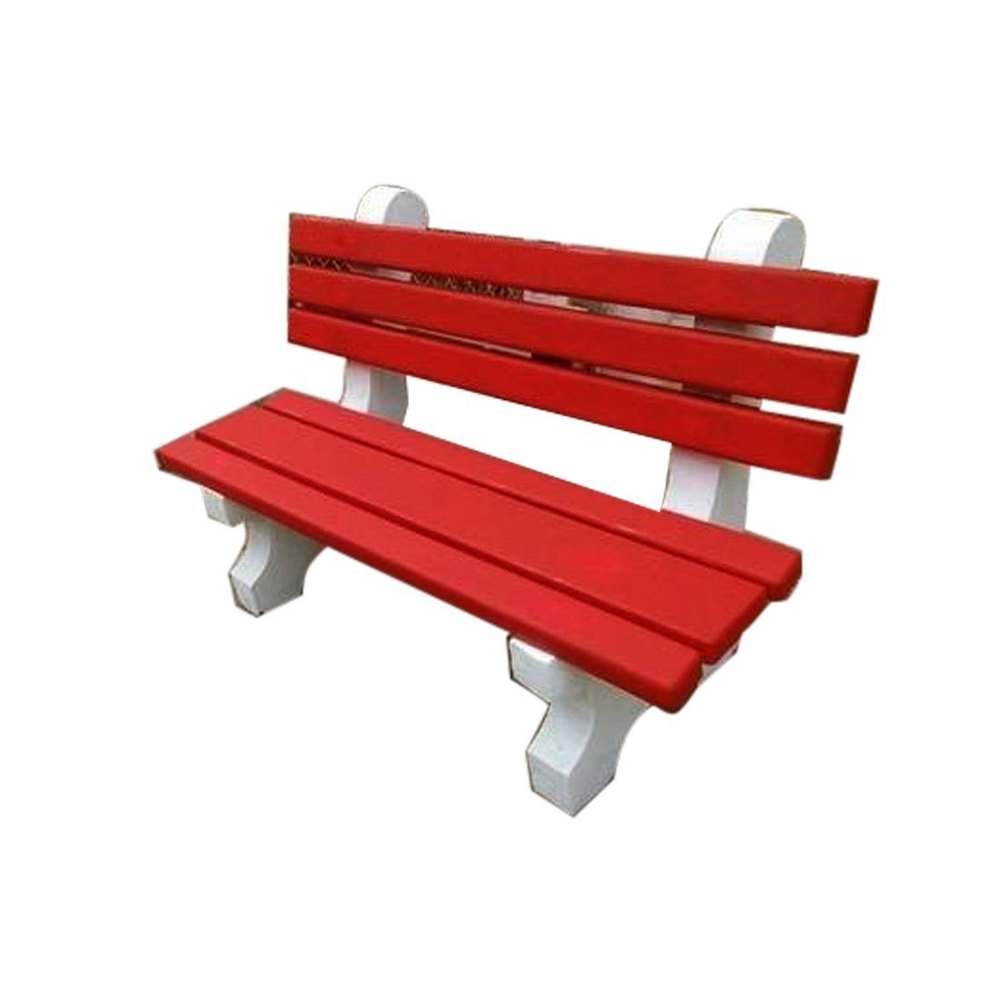 3 Seater RCC Precast Concrete Bench, With Back