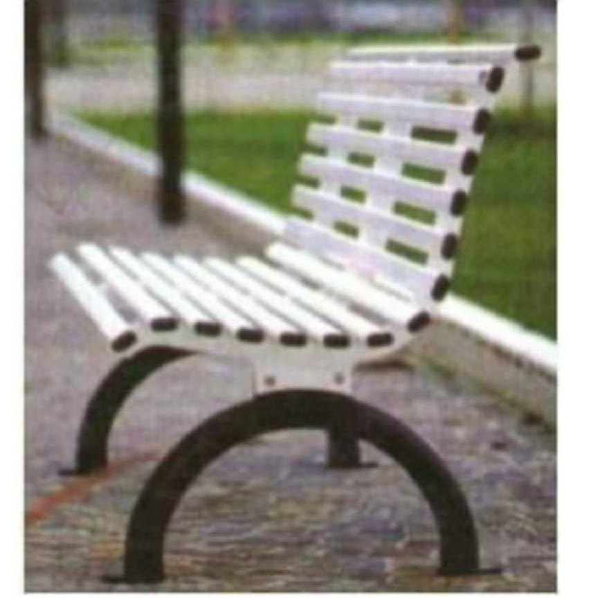 White Outdoor Garden Bench