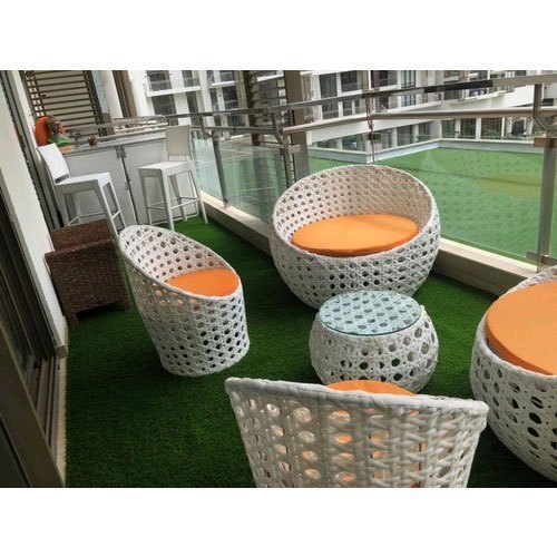 Black/Brown/White Standard Outdoor Rattan Table And Chair