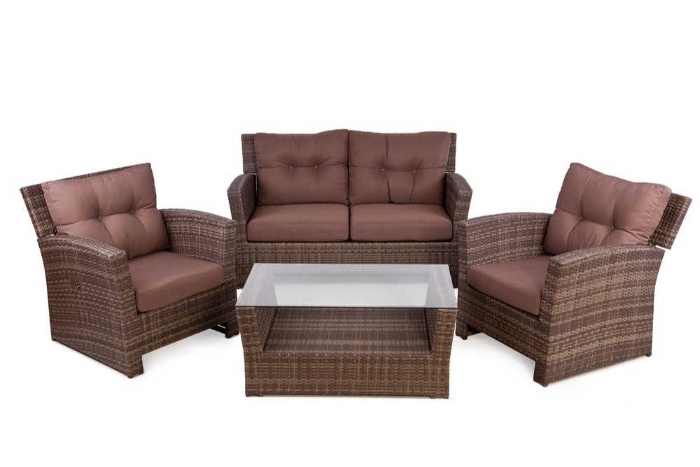 Outdoor Wicker Sofa Set