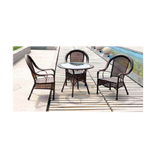 Mild Steel Outdoor Chair Set, For Hotel