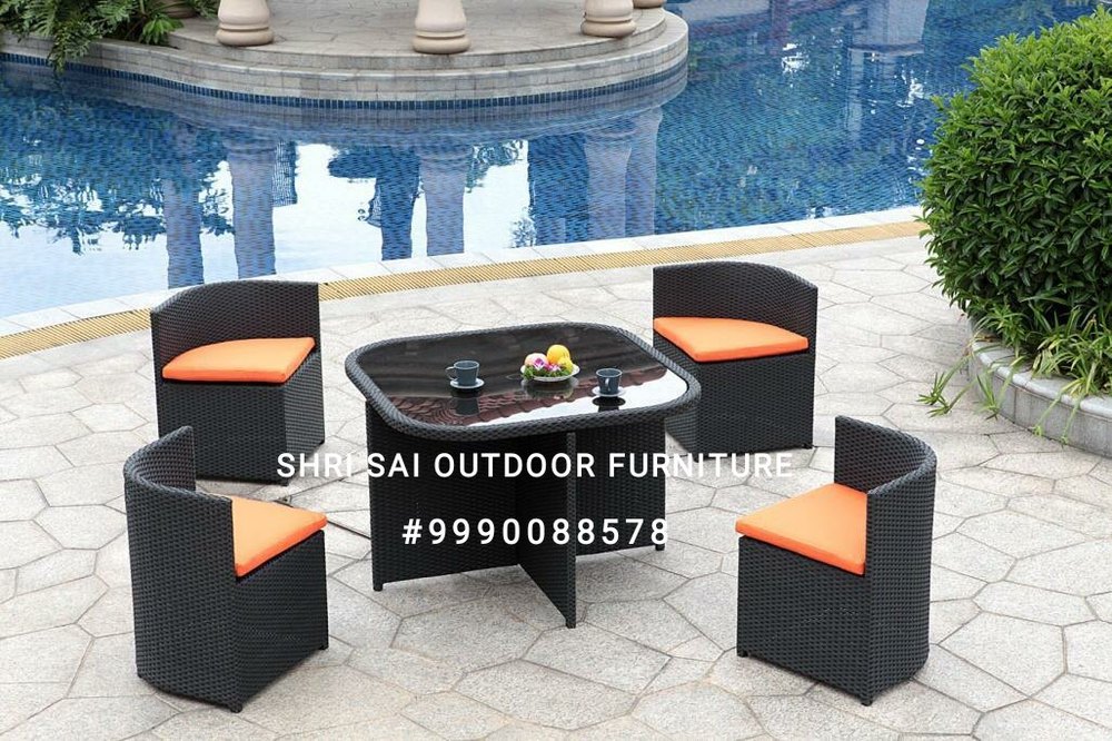 Outdoor Rattan Table And Chair, For Home