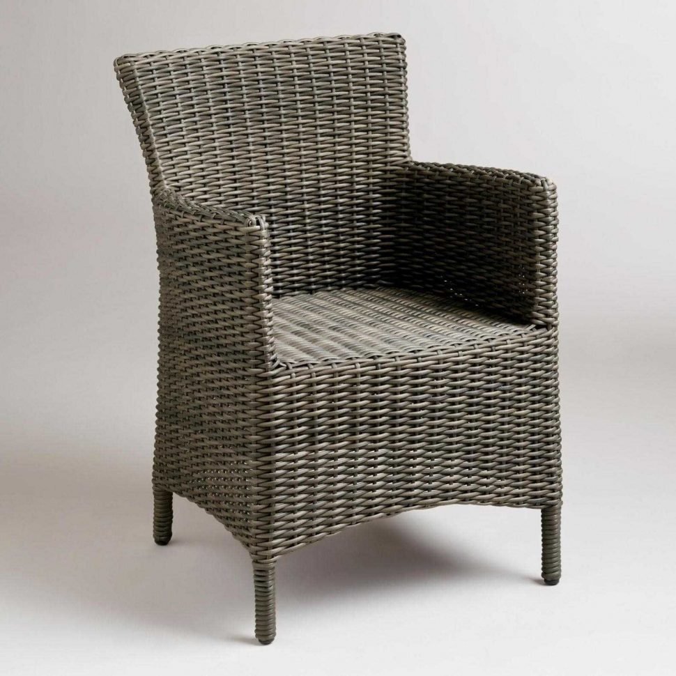 Black Garden Rattan Vintage Chair, For Home