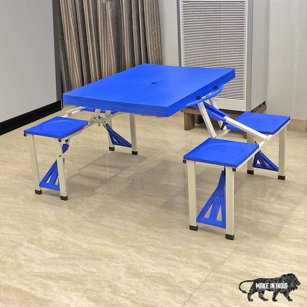 Aluminium Steel Multipurpose Portable Picnic Table, For Home