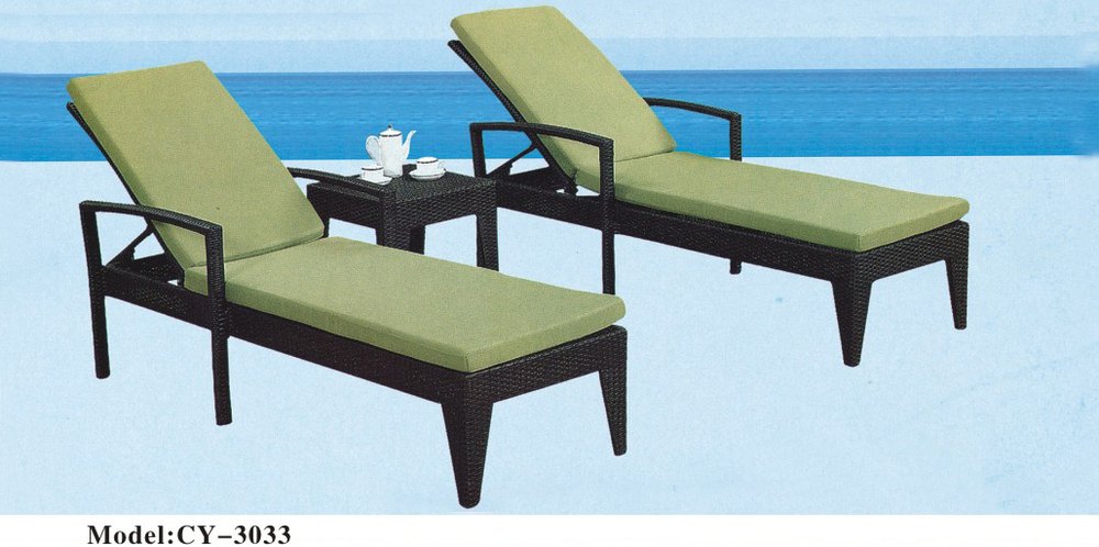 Patio Lounger, Size: 180x100x45 cm