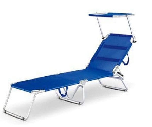 Blue Modern Sun Lounger