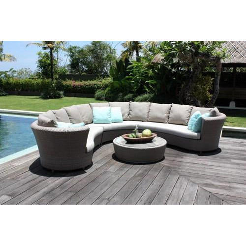 Cane Wicker Outdoor Sofa