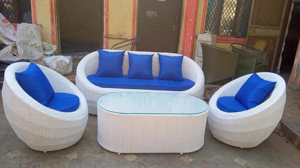 Wicker Outdoor Sofa Set, For Garden