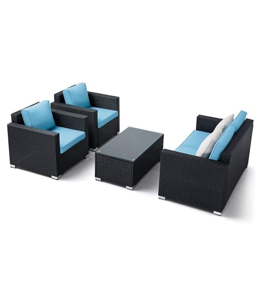 Aoctane Wicker Garden Sofa Set Set 2.1 1, Hall, Size: Standard