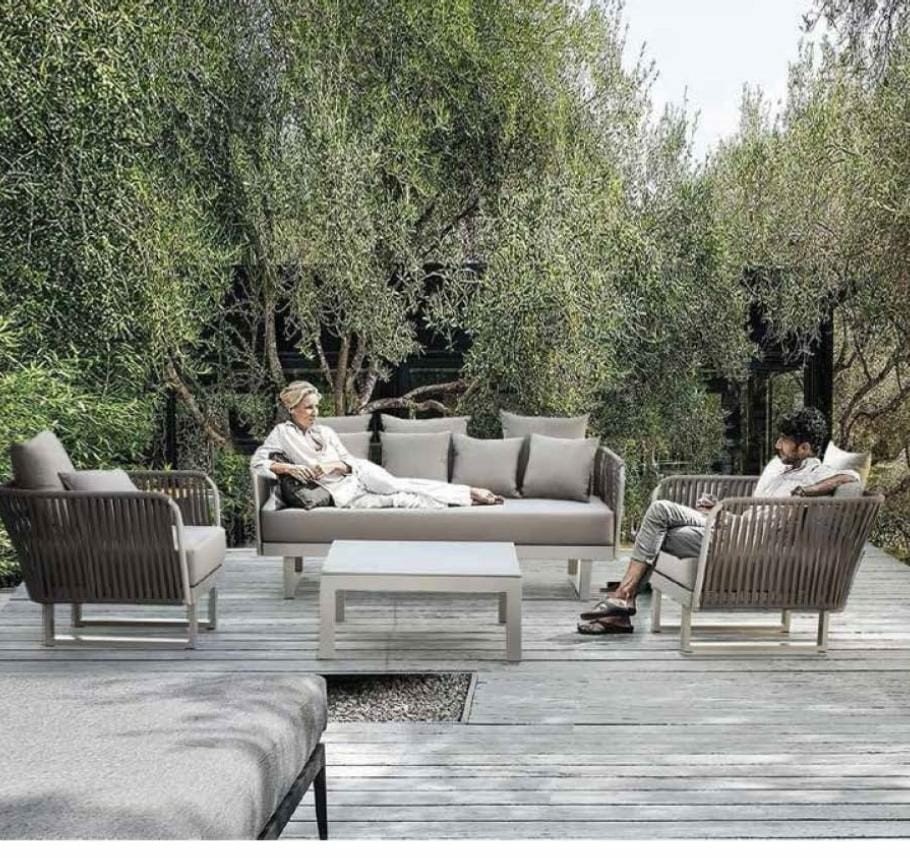 Braided rope luxury sofa set, For Garden